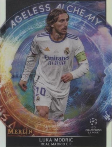 2021-22 Topps Merlin Collection Chrome UCL Luka Modric #AA-16
