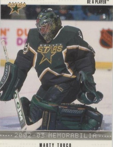 2002-03 In the Game Be A Player Memorabilia - Marty Turco #104