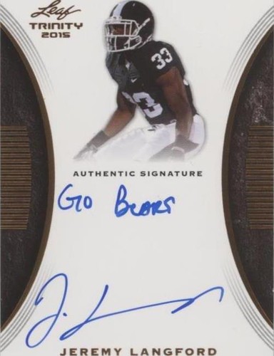 2015 Leaf Trinity Jeremy Langford #TS-JL1