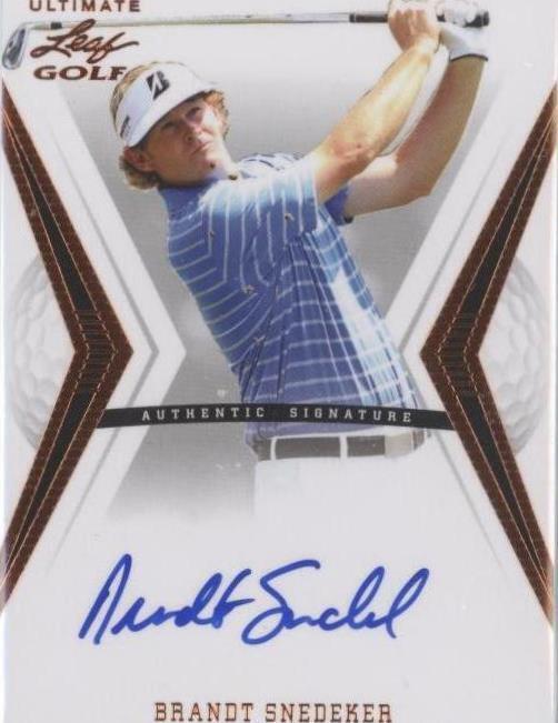 2012 Leaf Ultimate - Brandt Snedeker #BA-BS1