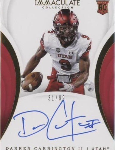 2018 Panini Immaculate Collection Collegiate Darren Carrington II #163