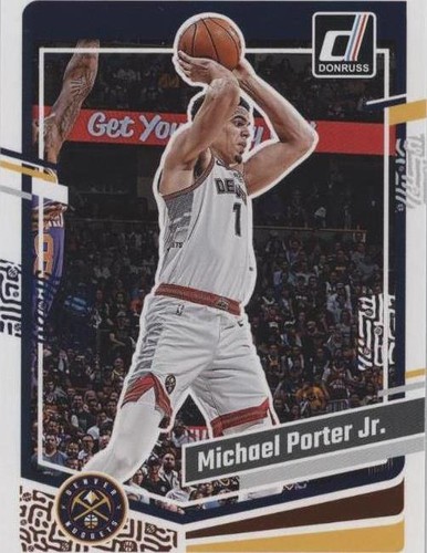 2023-24 Panini Select Michael Porter Jr PINK CRACKED ICE /99 2023-24 Panini Select Michael Porter Jr PINK CRACKED ICE /99