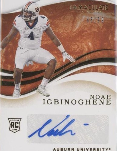 2020 Panini Immaculate Collection Collegiate Noah Igbinoghene #56
