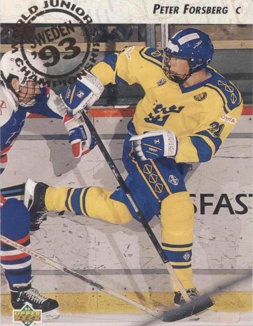 Cubierta superior 1992-93 - Peter Forsberg #595