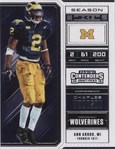 2018 Panini Contenders Draft Picks Charles Woodson #18