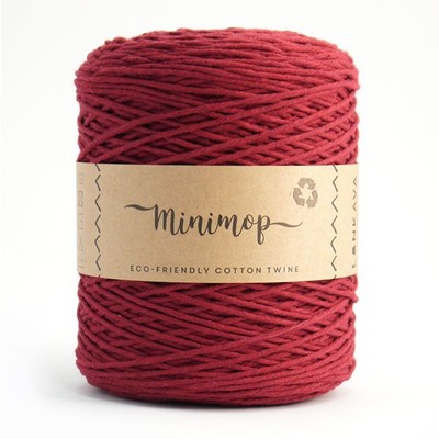 Wolle Kreativ! LANKAVA - Minimop Cotton Twine - Fb. 65 weinrot 700 g