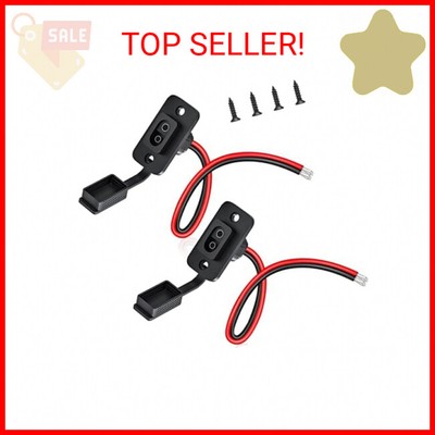 SAE Connector, ELECTOP Rectangular SAE Power Socket Sidewall Port, Weatherproof 