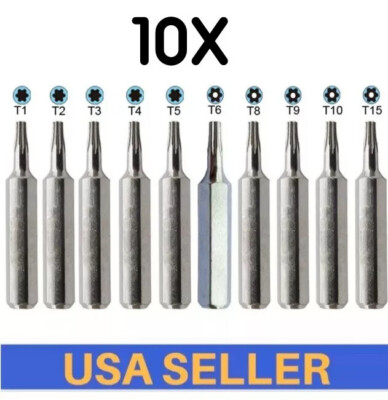 4mm Micro Bits T1 T2 T3 T4 T5 T6 T8 TR9 T10 T15H torx screwdriver Phone Repair