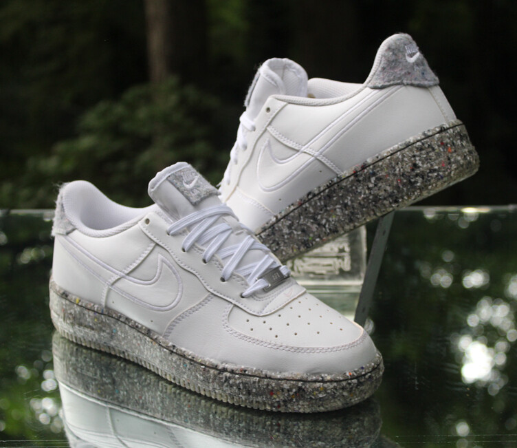 Nike Air Force 1 Recycled Wood Pack Size 6.5Y White Silver
