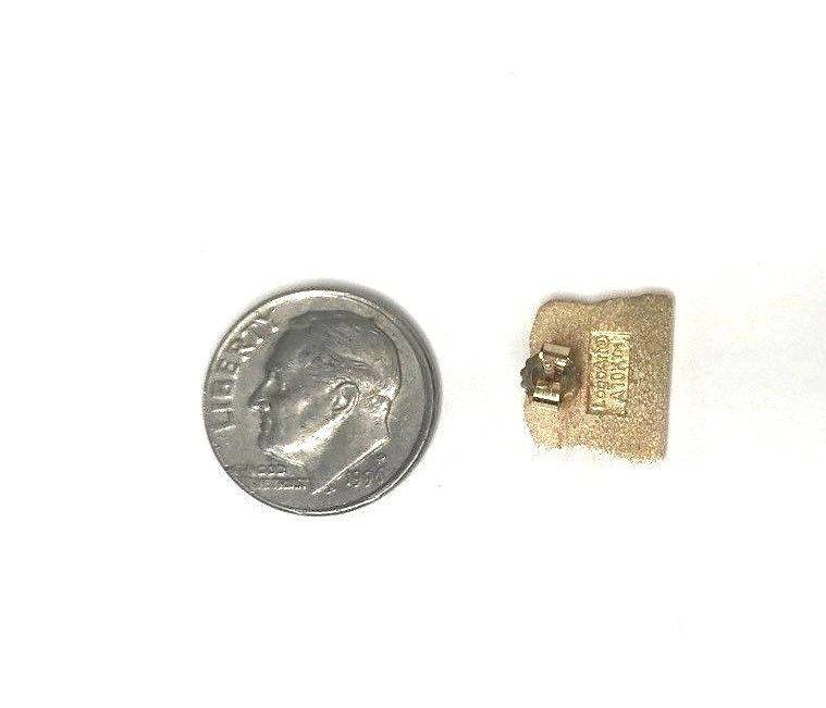 10k Solid Gold University of Alabama Post Pierced LogoArt Earrings Tide Pride