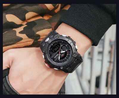 Waterproof Wristwatch Stopwatch Alarm LED Light Digital Watches Men's Sports Wat