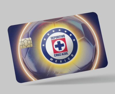 CLUB CRUZ AZUL , FUTBOL , 2 pc credit card skin & DEBIT CARD,TROLLEY & GYM
