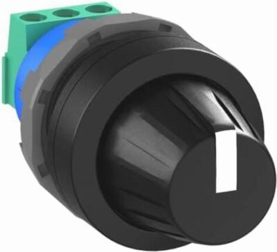 Potentiomètre ABB 1SFA611410R1106 - bouton, non éclairé, plastique, noir