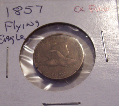 1857 FLYING EAGLE CENT PENNY COPPER
