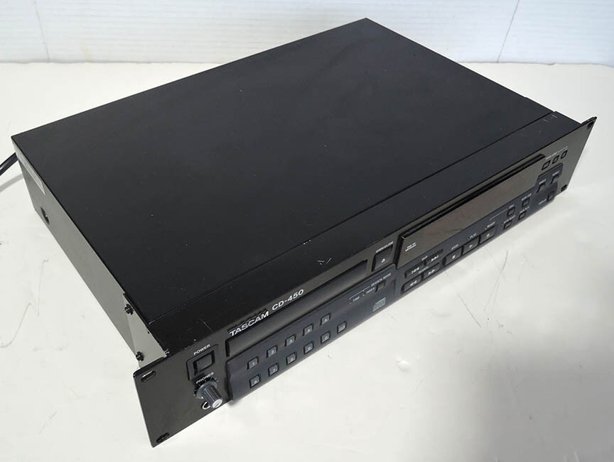 WORKING TASCAM CD-450 CD PLAYER WITH RACK MOUNT