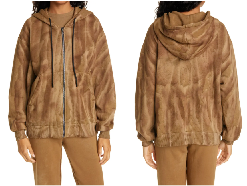 

Толстовка COTTON CITIZEN Toffee Brooklyn Oversize на молнии, французская махровая ткань  0/2 Nordstrom, Коричневый