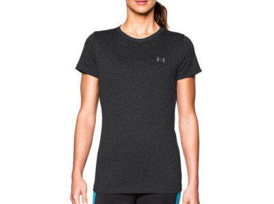 Womens UA Under Armour Twisted Tech Crew Neck Tee Shirt Top New With Tags