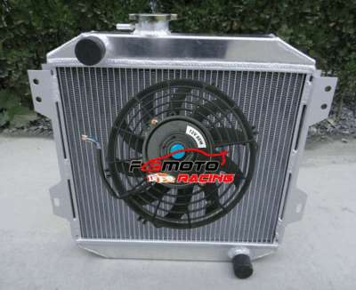 Radiator+Fan For Ford Capri Escort RS MK1 MK2 MK3 Kent 1.3/1.6/2.0 Essex V6 2.6