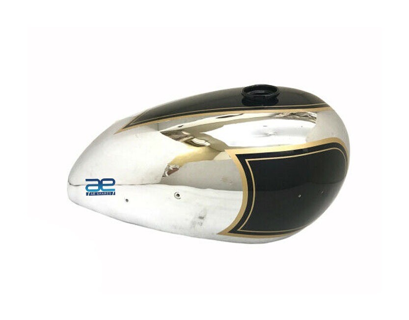 Matchless Ajs Twin G9 G12 Black Painted Chrome Gas Fuel Tank 