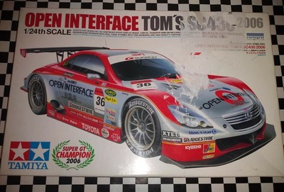Tamiya Open Interface Tom''s SC430 2006 1/24 model kit Lexus Toyota Sealed Inside