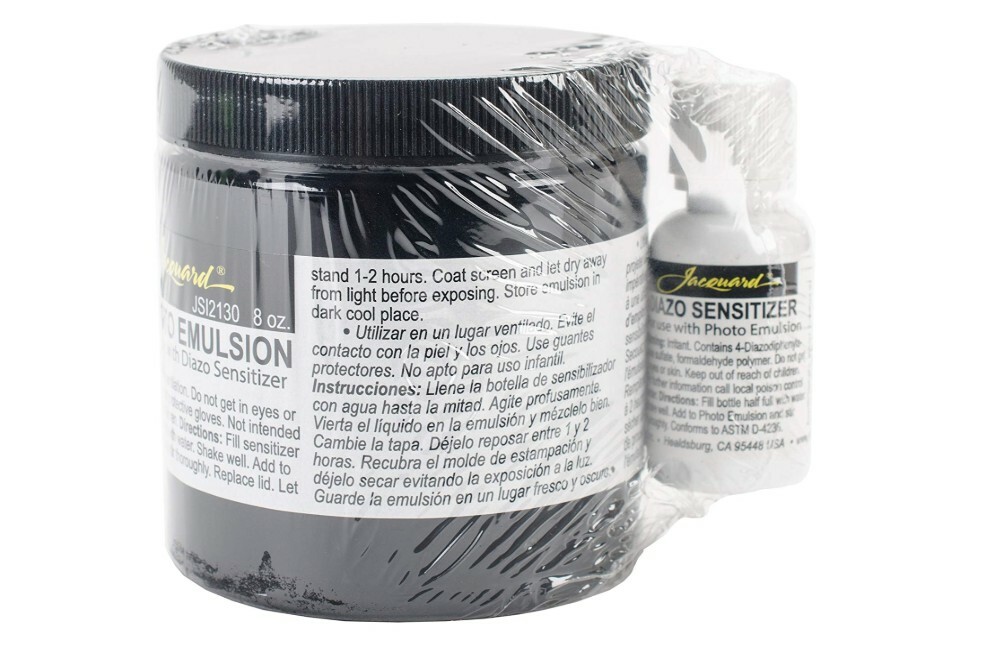 PHOTO EMULSION DIAZO Sensitizer 8oz Silk Screen Printing Accessory Kit Art Craft
