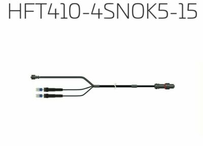 Commscope HFT410-4SNOK5-15 15' Heliax FiberFeed Hybrid Cable Assembly 4-Fibers