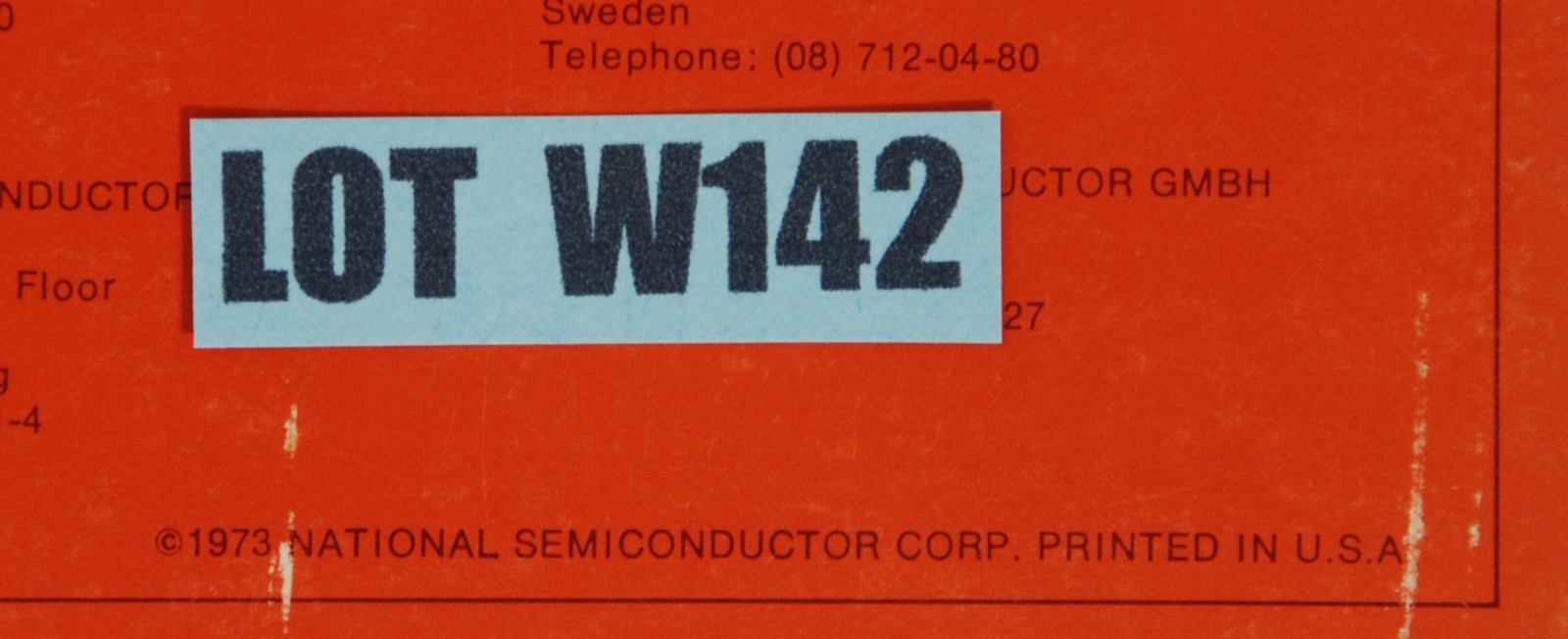 National Semiconductor Transistors Small Signal Field Effect 1973 Catalog  U148