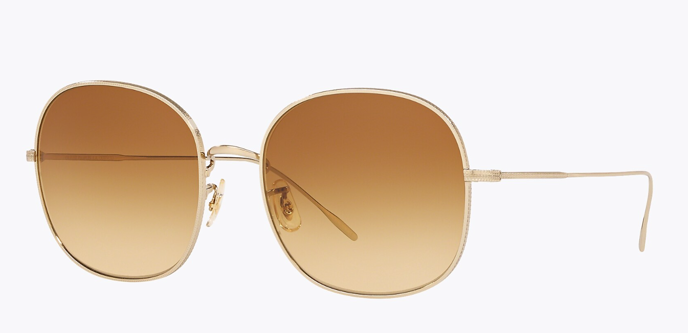 Pre-owned Oliver Peoples Mehrie 57mm Msrp $498 In Amber Brown Gradient Julia Roberts' Fav