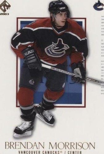 2002-03 Pacific Private Stock Reserve - Brendan Morrison #96