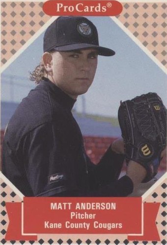 1991 ProCards Tomorrow's Heroes - Matt Anderson #11