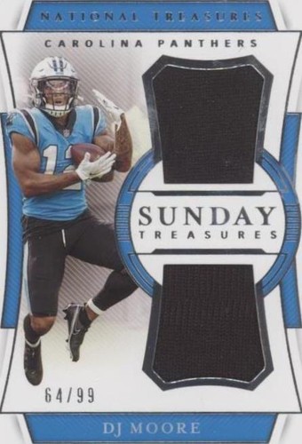 2020 Panini National Treasures D.J. Moore #ST-DM