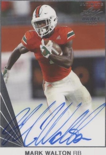 2018 Leaf Ultimate Draft Mark Walton #BA-MW1