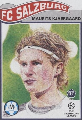 2021-22 Topps Sapphire Maurits Kjaergaard Rookie Yellow /99 PSA 10 