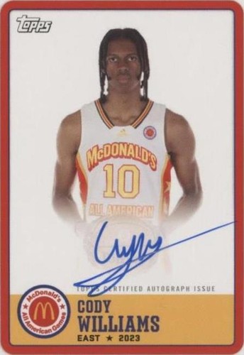 2023 Topps Chrome McDonald's All American - Cody Williams #PA-CW