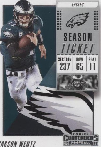 2018 Panini Contenders Carson Wentz #20