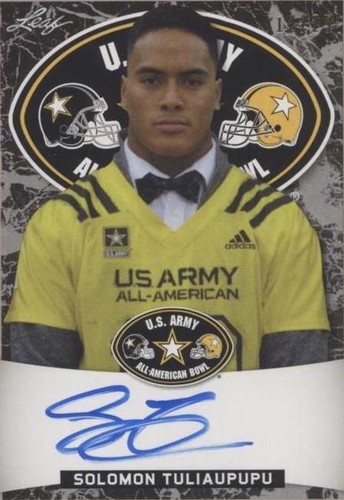 2018 Leaf Metal U.S. Army All-American Bowl Solomon Tuliaupupu #ATA-ST1