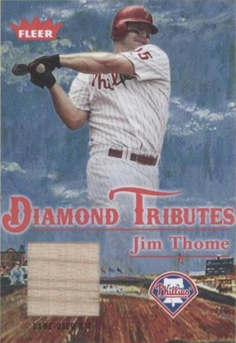 メジャーリーガー Jim T バット付きカード Amazon.com: 1992 Topps Baseball #768 Jim Thome Cleveland Indians