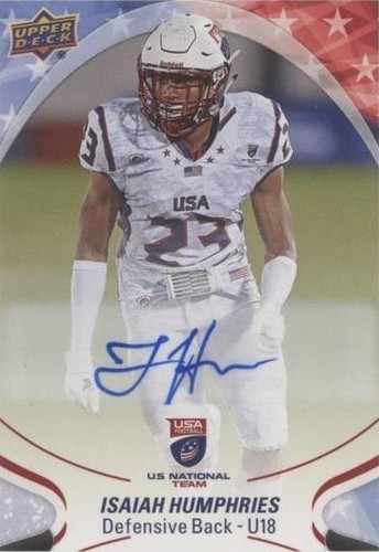 2017 Upper Deck USA Football Isaiah Humphries #69