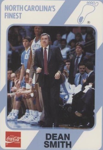 1989-90 Collegiate Collection/Coca-Cola North Carolina's Finest - Dean Smith #6