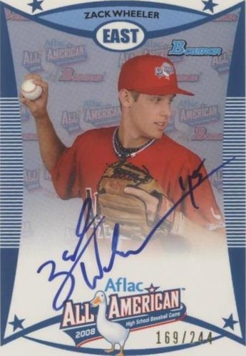 2010 Bowman Draft Picks & Prospects - Zack Wheeler #AFLAC-ZW