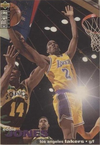 1995-96 Upper Deck Collector's Choice International French I - Eddie Jones #77