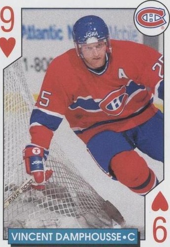 1996-97 Bicycle NHL Hockey Aces Playing Cards - Vincent Damphousse #9H