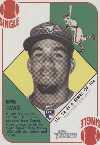 2015 Topps Heritage '51 - Devon Travis #22