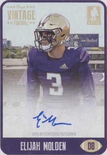 2021 Onyx Vintage Elijah Molden #FAEM
