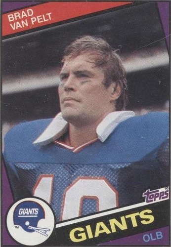1984 Topps Brad Van Pelt #323