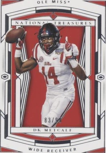 2020 Panini National Treasures Collegiate DK Metcalf #17