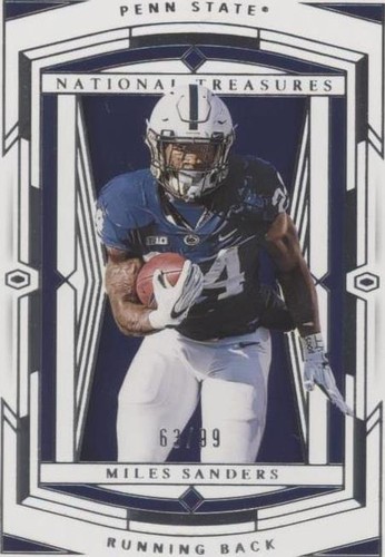 2020 Panini National Treasures Collegiate Miles Sanders #34