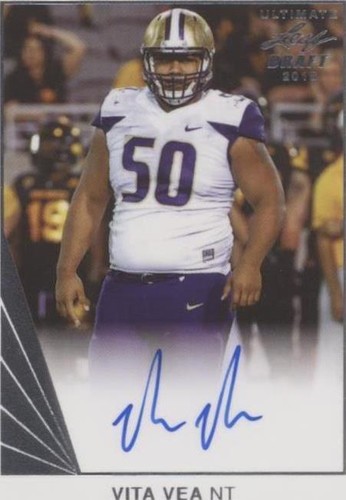 2018 Leaf Ultimate Draft Vita Vea #BA-VV1