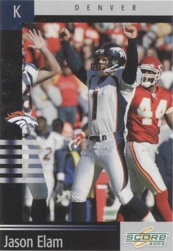2003 Score Jason Elam #34
