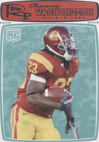 2008 Topps Rookie Progression Chauncey Washington #162